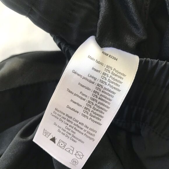 Avia Running Shorts Womens Size M Brief Lined Elastic Waist Zip Pocket Mesh Goth - Picture 8 of 11